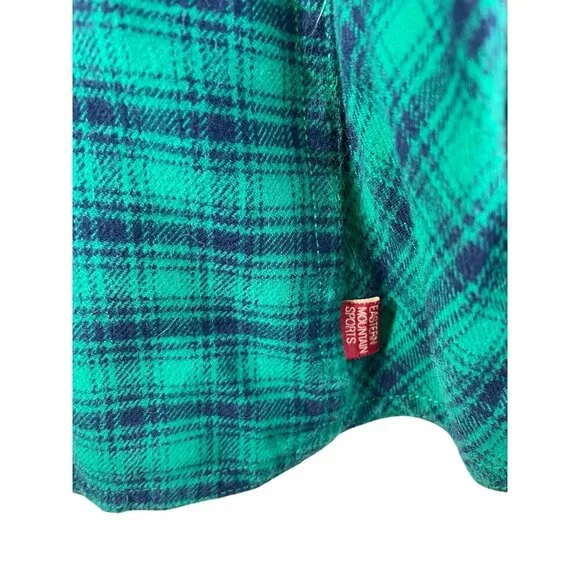 Eastern Mountian Sports Flannel Green Winter Grunge Utility Outdoors L - Picture 3 of 7